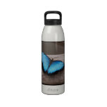 Blue Morpho Butterfly Reusable Water Bottles