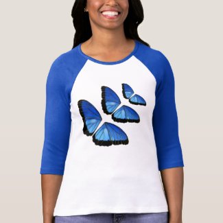 Blue Morpho Butterfly Wings T-shirts