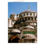 blue mosque greeting card