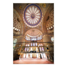 Blue Mosque Interior Architecture Art Photo