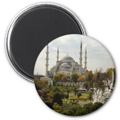Blue Mosque Magnets