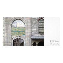 Blue Mosque Personalized Photo Card