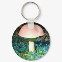 Blue Moss Mushroom keychains