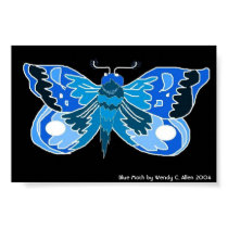Blue Moth print by eelkat Blue Moth print