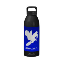 Blue Motocross Whip Reusable Water Bottles