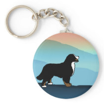 Blue Mountain Bernese Dog Keychains