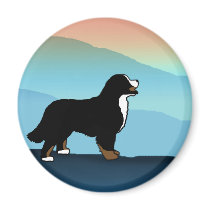 Blue Mountain Bernese Dog Refrigerator Magnets