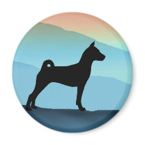 Blue Mountains Basenji Magnet