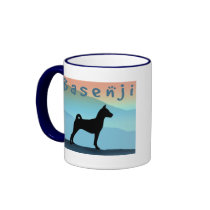Blue Mountains Basenji Coffee Mugs