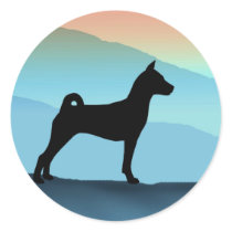 Blue Mountains Basenji Sticker