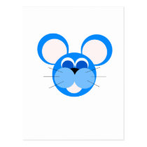 blue mouse postcards