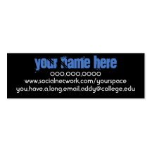 Blue Moves Personal Contact Cards Business Card Template
