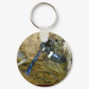 Blue Mud Dauber Wasp keychains