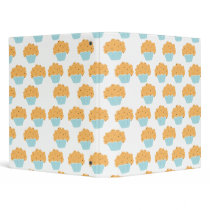 Blue Muffin pattern Binders