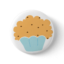 Blue Muffin pattern Button