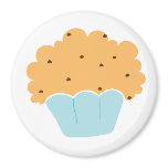 Blue Muffin pattern magnets