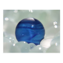 Blue Multi Sea Glass Post Card