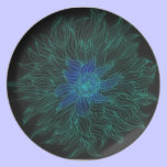 Blue mum patio plate plates