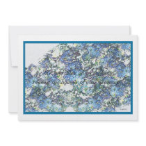 Blue Mums Custom Invites