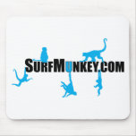 Blue munkeys in the Hanging Munkeys design Mouse Pad