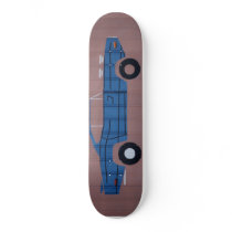 Blue Muscle Car Skateboard