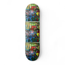 BLUE MUSCLE CUSTOM SKATE BOARD