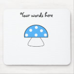 Blue mushrooms mouse pads