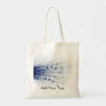 Blue Music Explosion on White Bags