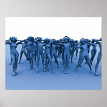 Blue music posters