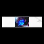 Blue Mystic Flower bumper stickers