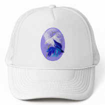 Blue 'n' White Siamese Fighting Fish Hats