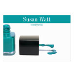 Blue Nail Technician Business Card