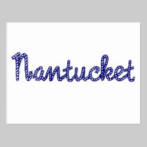 Blue Nantucket Post Card postcards