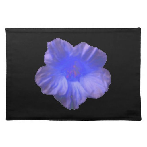 Blue Nasturtium Flower Placemat