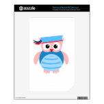 Blue Nautical Owl NOOK Color Skins