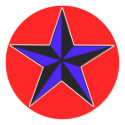 Blue Nautical Star Stickers ... Fully Custom