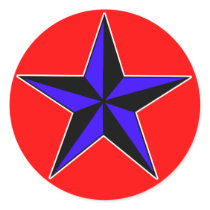 Blue Nautical Star Stickers ... Fully Custom by MakeASticker Blue Nautical Star Stickers ... Fully Custom