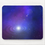 blue nebula ripples light mouse pad