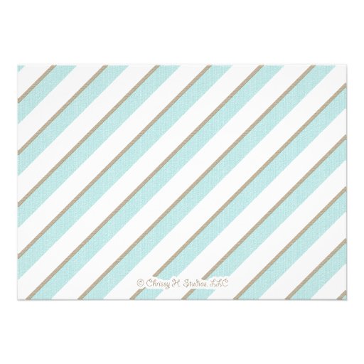Blue Necktie Little Man Baby Shower Invitations