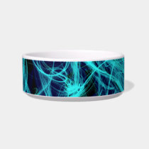 Blue Neon Lights pet bowl pet bowls