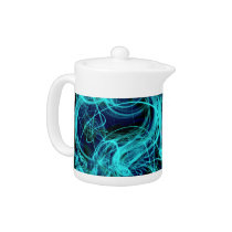 Blue Neon Lights teapot