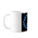 Blue Neon Peace Sign coffee mug by kelgee01 Blue Neon Peace Sign coffee mug