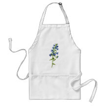 Blue Nettle-Leaved Bellflower Drawn From Nature Apron