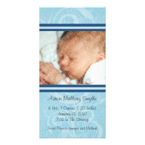Blue New Style New Baby Photo Card photo cards