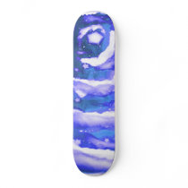 Blue Night Sky Skateboard
