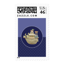 Blue Noah's Ark Stamps