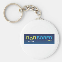 Blue nonBored Logo Keychains