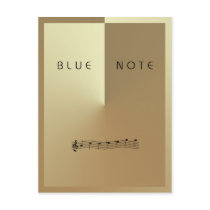BLUE NOTE Postcard by matasaburo BLUE NOTE Postcard