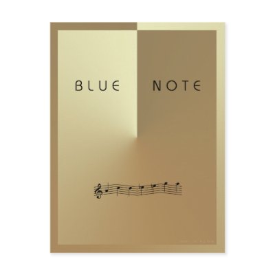 BLUE NOTE Postcard by matasaburo