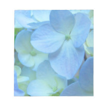 Blue Notepads Hydrangea Flowers Floral